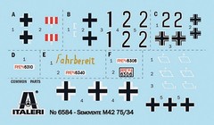 PLATZ/italeri 1/35 WWII Italian Self-Propelled Gun Semovente M42 da 75/34