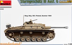MINIART 35338 1/35 Scale StuG III Ausf. G Ausf 1943 Alkett Prod. Interior Kit