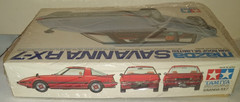 1980’S TAMIYA MAZDA RX-7 SAVANNA SUNROOF LIMITED MOTOTIZED MODEL KIT MIB