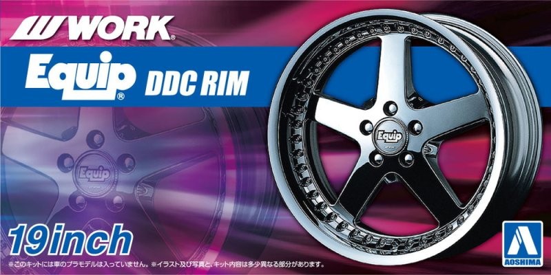 Aoshima 1/24 WORK EQUIP 19″ INCH Model Wheel Set