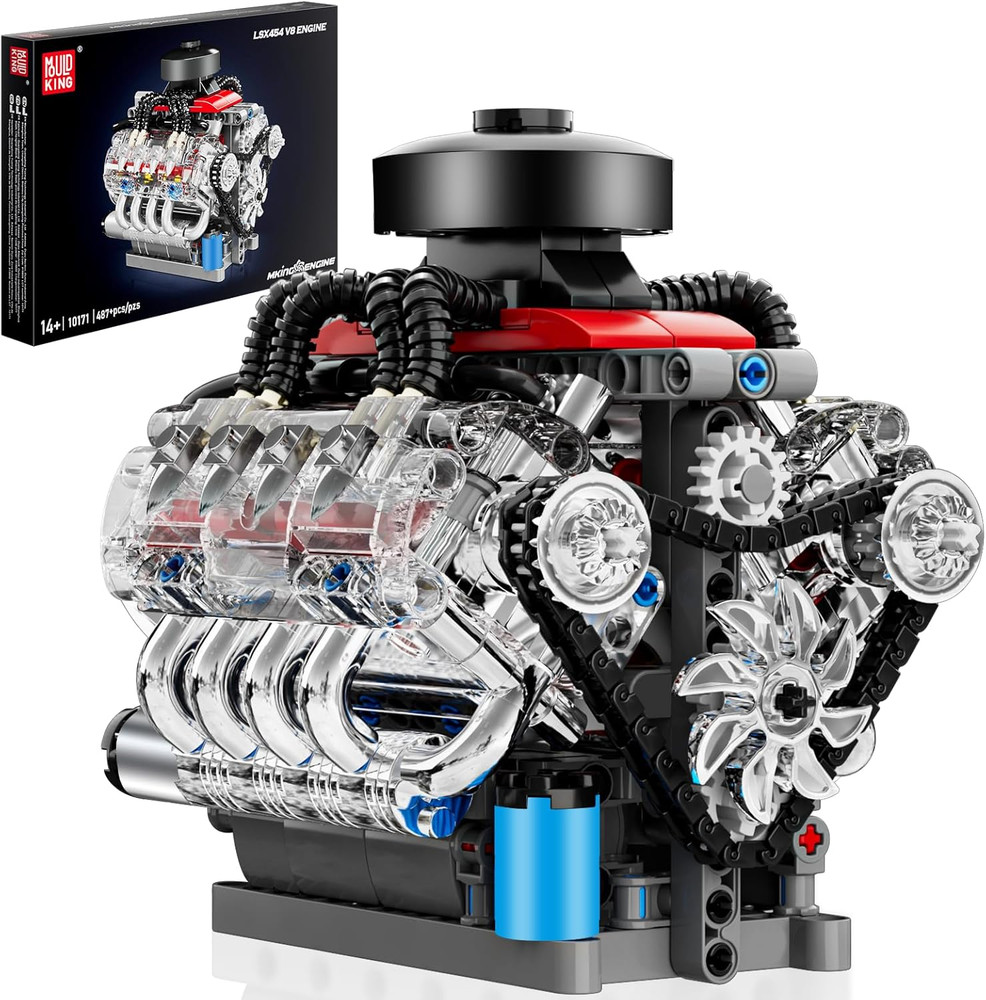 Mini V8 Engine Kits That Runs, Build Your Own Visible Car Motor, Physical Scienc