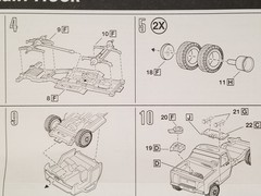 1979 GMC Captain Hook Wrecker ROOF LIGHTS & PANEL for Revell 1:25 Model Kit