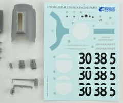 Ebbro Brabham BT-18 SCA Resin Detail Engine Parts 1/20 Model Parts 20026