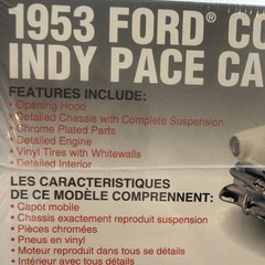 🏁Lindberg🏁1953 Ford⭐️Convertible⭐️Indy Pace Car 1/25 Model 500 Sealed