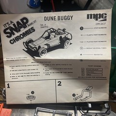 Ertl MPC Chromies Snap Together Dune Buggy #6447 Partially Assembled