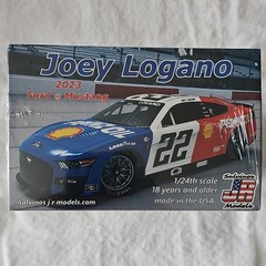 Salvino’s JR Models Joey Logano 2023 Ford Mustang NASCAR 1:24 Model Kit