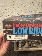 vintage Imai Harley Davidson FXS Low Rider 1/12th model kit 1982 open box