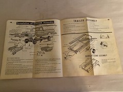 Vintage Annual AMT 1962 Ford F100 Pick Up Model Kit Instructions Sheet