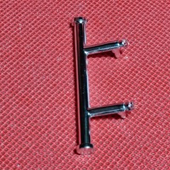 Chrome Rear Push Bumper 1933 Willys Gasser Van 1:25 Scale Model Car Part MPC
