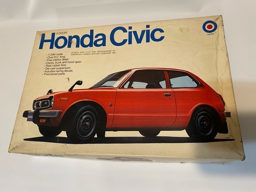M20E Sealed Rare Vintage Honda Civic 2 Door Coupe 1/20 Model Hobby Kit No. 9027