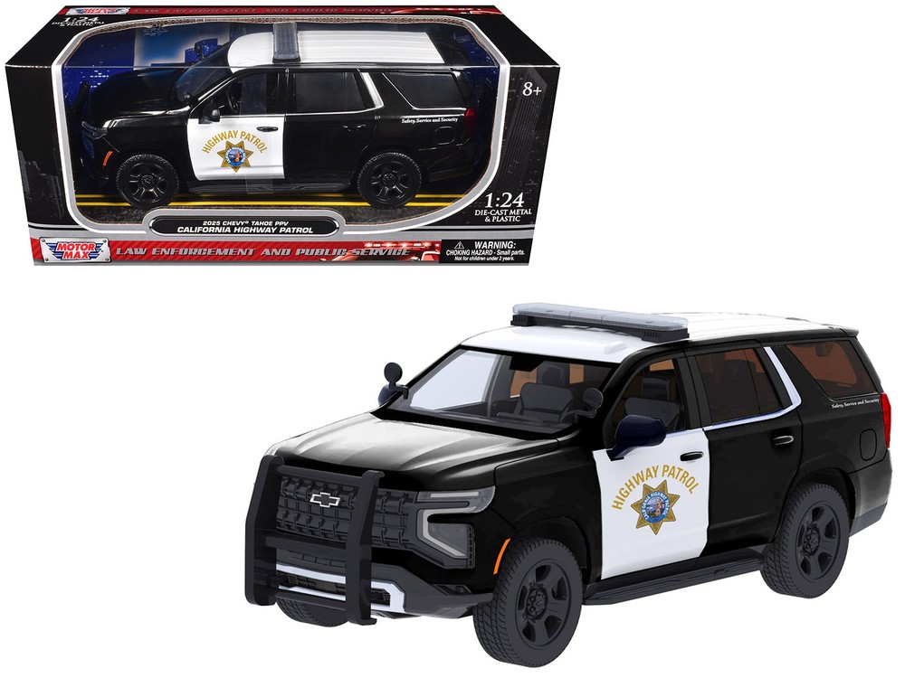Motormax 76645 1/24 2025 Chevrolet Tahoe Police Pursuit Vehicle