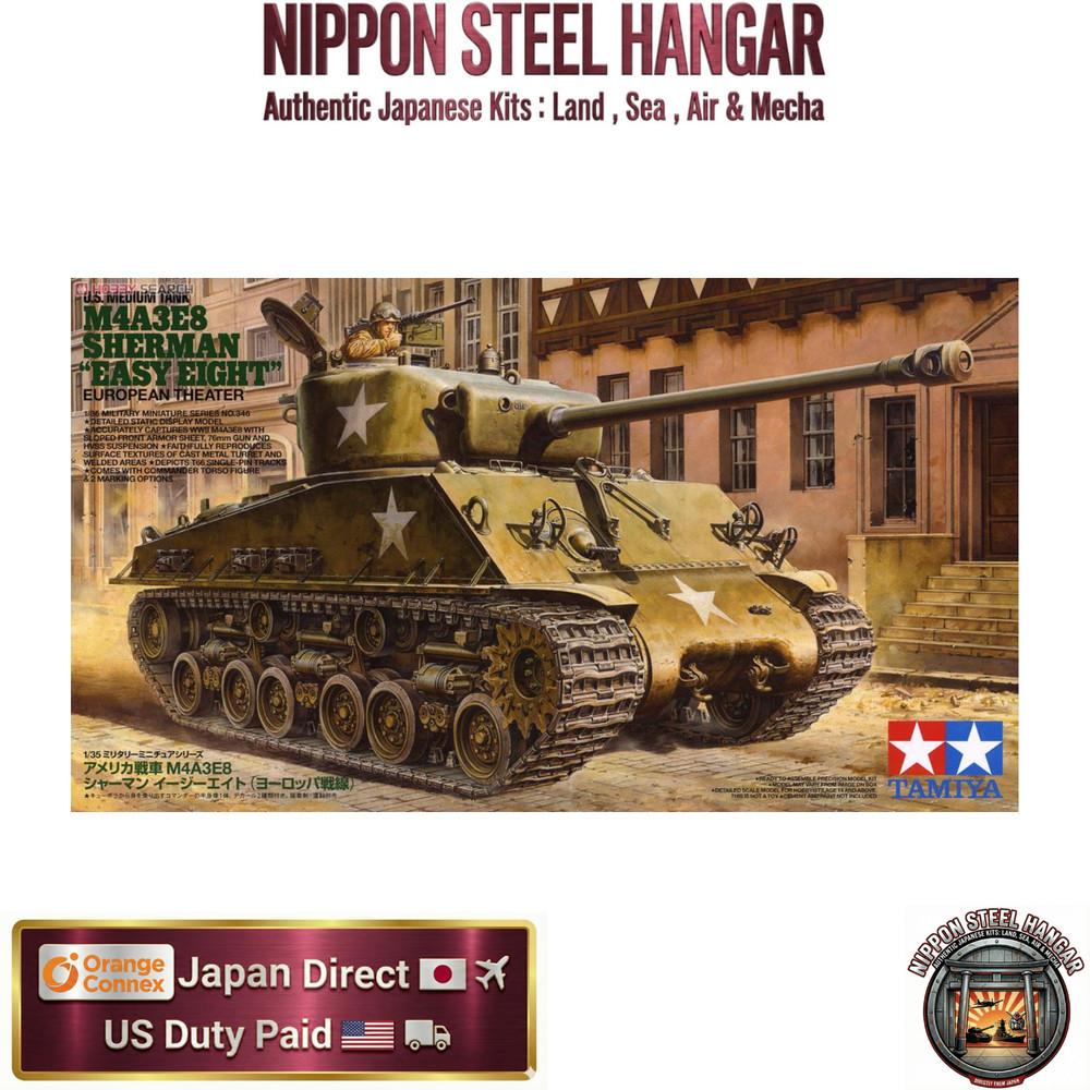 Tamiya 1/48 M4A3E8 Sherman Easy Eight WWII U.S. Tank Model Kit