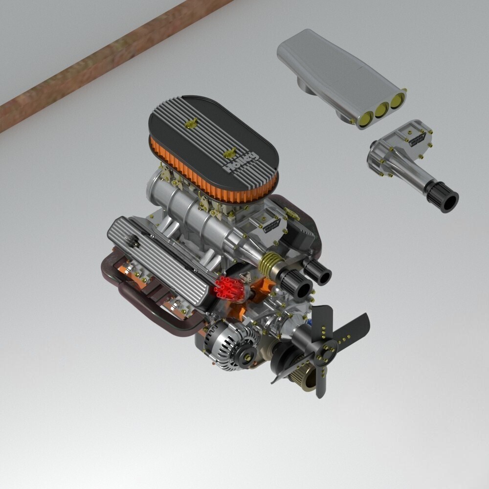 1/25 scale 440 supercharged With Transmission