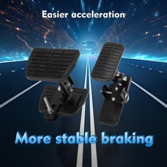 Short Driver Pedal Extenders Brake Accelerator Extensions Anti-Slip Durable Meta