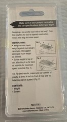 Derby Supplies Aerodynamic Racer Weight For Pinewood Derby