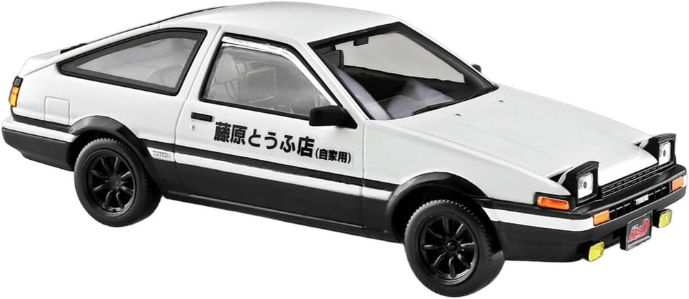 Aoshima Initial D Takumi AE86 Trueno 1/32 Snap Kit Color Mold Model Japan New