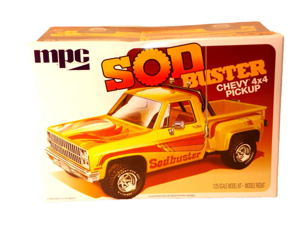 MPC Sod Buster 1/25 Chevy 4×4 Pickup**Mostly Unopened See Pics & Description**