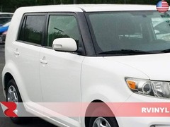 Rvinyl Pillar Post Pre Cut Window Trim Kits in Matte Black Compatible with