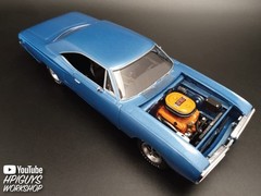 MPC 1970 Dodge Coronet Super Bee 1:25 Scale Model Kit Small, Clear,white