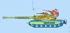1/72/35 Polish 60TP heavy tank model unpainted kit in 3D printing style