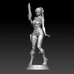 1/24 Scale Resin Figure Model Kit Explorer Pretty Girl Unassembled, Unpainted.