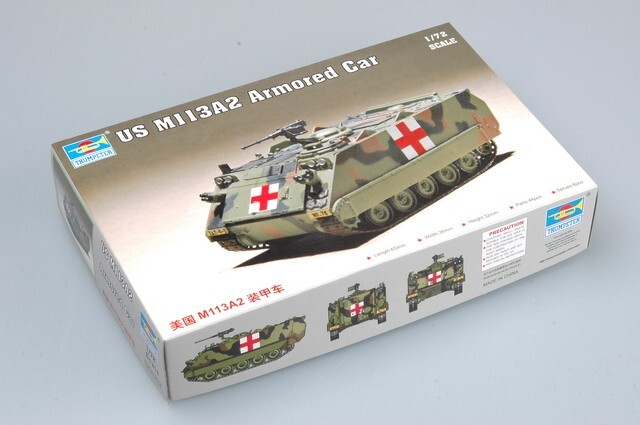 Trumpeter 7239 US M113A2 Armored Car 1:72 New Free Shipping