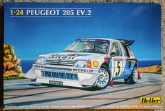 Heller 1:24 Peugeot 205 EV 2 – 1986 Corsican Rally winner – Sealed Inside