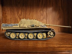 Vintage German Panther Panzerkampfwagen V Tank WWII 1943-1945, Hand Painted