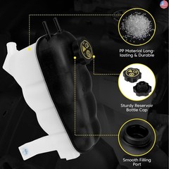 603-973 Coolant Expansion Reservoir Tank with Cap Compatible with Chevy
