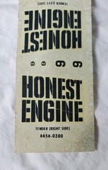 Vintage 1972 Monogram 6656 Honest Engine Model Kit STICKER DECAL SHEET ONLY