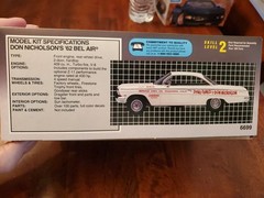 AMT Don Nicholson’s ‘62 BelAir SS New Open Box Sealed Bag VHTF