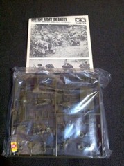 1/35 Tamiya MM107 British Army Infantry & Color Chart Catalog Vintage Model 1970