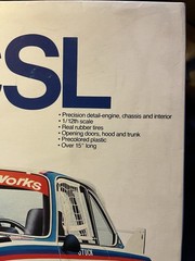 Entex BMW 3.0 3.5 CSL Model Kit No. 9030 1/12 Scale Rare Out Of Production Kit