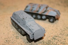 Roco Minitanks (2) WWII German half -tracked DBGM made Austria