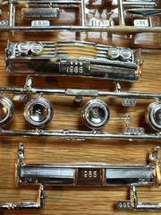 Vintage Model Car Chrome Parts Lot Sprues Trees Original Bags AMT MPC Monogram