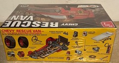AMT Chevy Rescue Van Model Kit SEALED Molded in White RARE