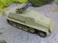 Roco Minitanks 1/87 Painted WWII German SWS Halftrack W/150mm Rockets Lot#9757B©