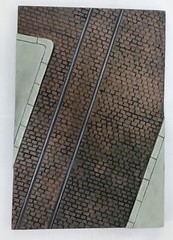 1/35th Scale Brick street with Tram Rails Resin Base Armour Modeling TW-35223