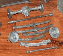 Hubley 1930 Packard Sport Phaeton Model Kit, Missing Parts, Invatory Included