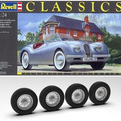 1:24 3d Printed Borrani Wire Wheels for the Jaguar XK 120