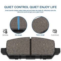 HECHENQICHE Rear Semi-Metallic Brake Pads for Honda HR-V & CR-Z