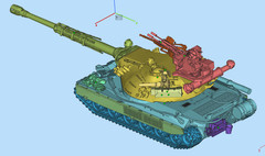 1/72/35 Polish 60TP heavy tank model unpainted kit in 3D printing style