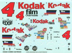 NASCAR DECAL # 4 KODAK FILM 1987 OLDSMOBILE RICK WILSON – 1/24