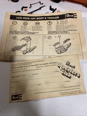 1970s REVELL RIVER RAT Model Kit – Chevy Luv Pickup Boat Trailer BUILT