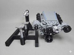 CHEVY CORVETTE ZR1 SUPERCHARGED ENGINE VROOM VROOM 3D PRINTED MODEL ENGINE