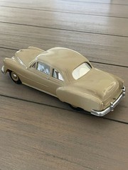 LOOK! 1951 Chevy Style Line Coupe Dealer Promo Car Bank – Beige