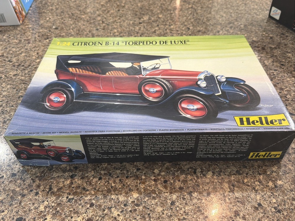 HELLER 1/24 SCALE CITROEN B-14 “TORPEDO DELUXE” NEW KIT! CIRCA 2000’s! VMCP!