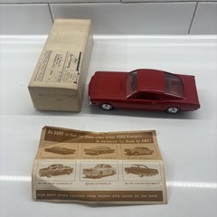 1965 Ford Mustang Fast back dealer promo car model red color (124)