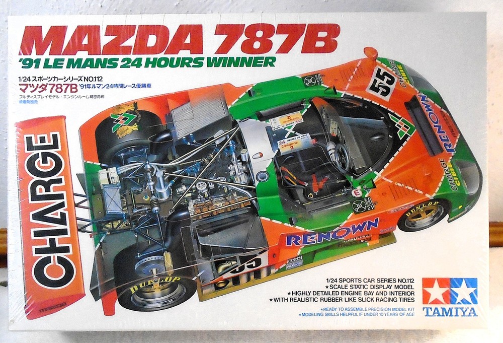 Tamiya 1:24 Mazda 787B 1991 Le Mans #24112 Model Kit Car Factory Sealed Japan