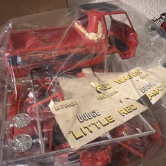 IMC #107-200 Dodge Little Red Wagon Plastic Model Kit 1/25th Lot Of Three Parts